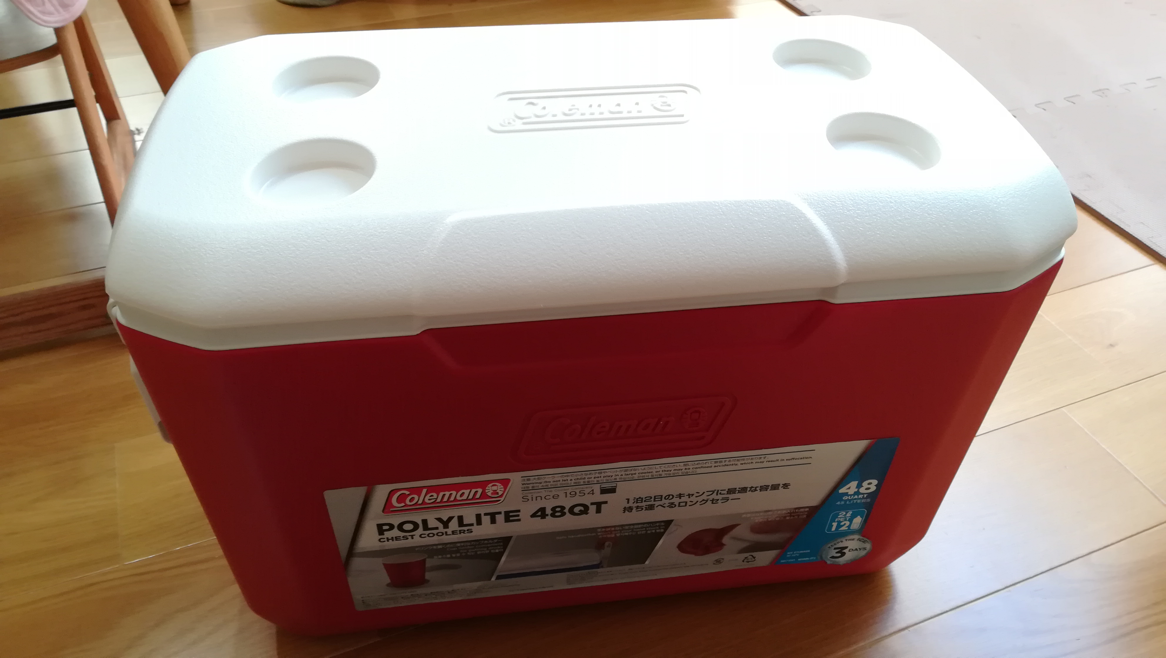 コールマン クーラーボックス ポリライト48QT】これ1個で1泊2日のキャンプも余裕～♪使い易くてコスパもいいクーラーボックスはいかが？ |  サラリーマンの物欲生活